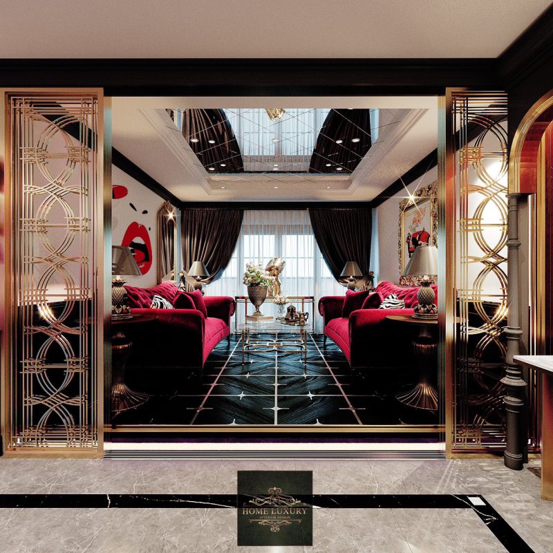 Phòng khách phong cách Luxury