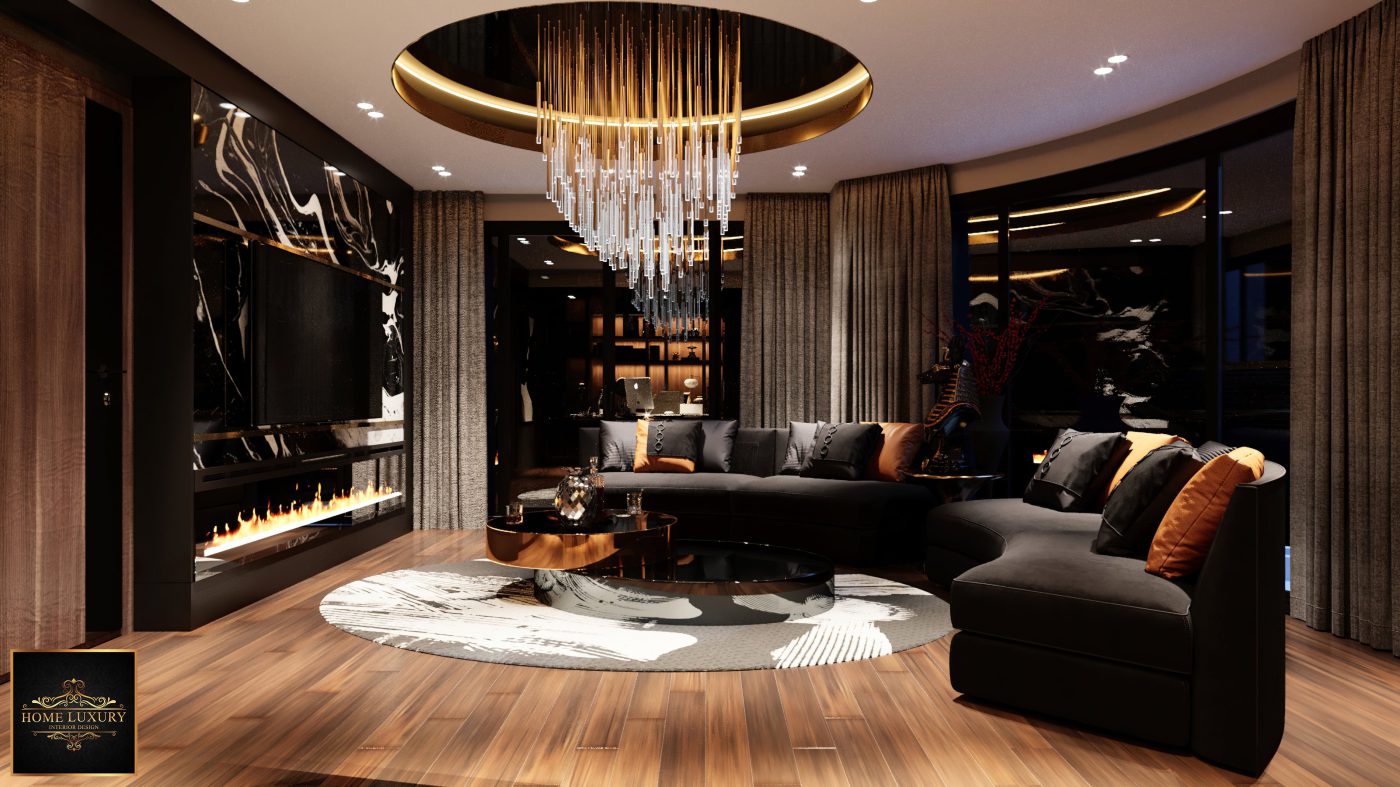 Phòng khách phong cách Luxury